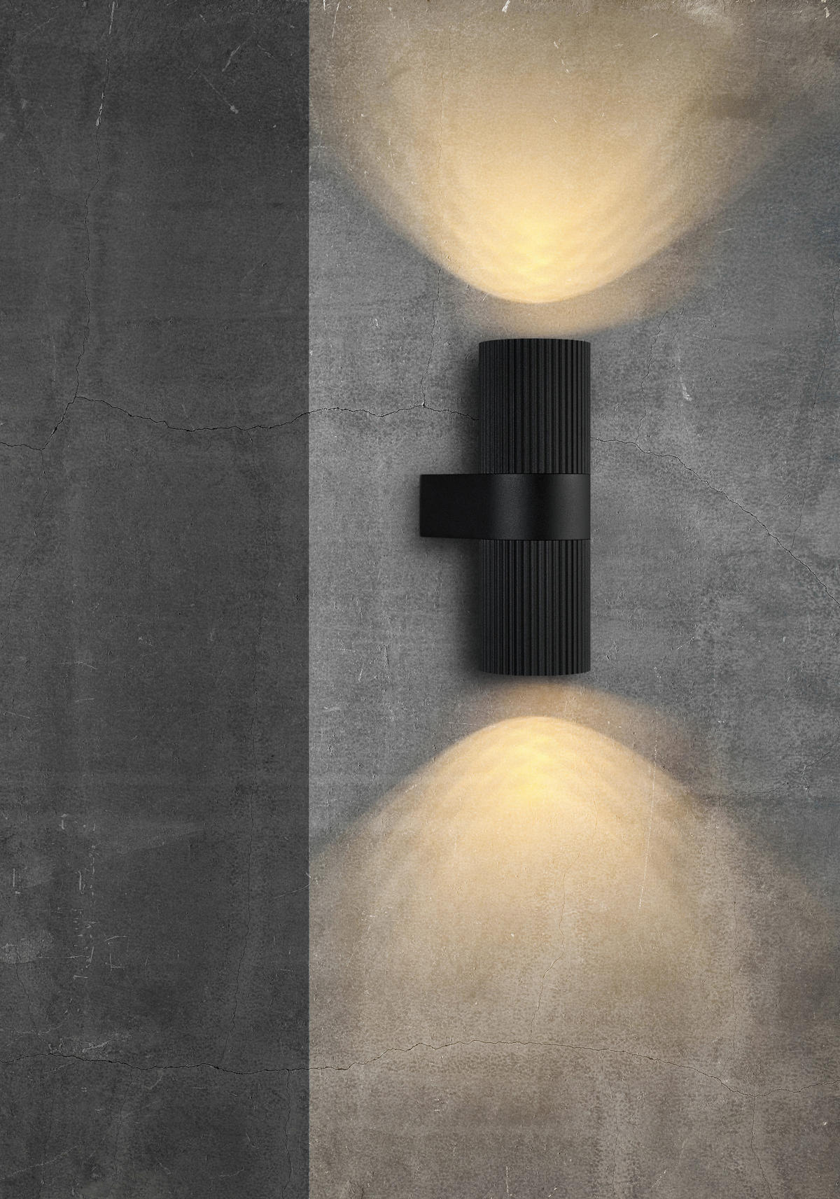 AUßENWANDLEUCHTE Kyklop  14 cm  - Schwarz, Design, Metall (14cm) - Nordlux