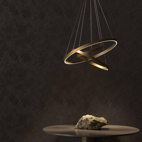 PENDELLEUCHTE 80/120 cm - Messingfarben, Trend, Metall (80/120cm) - MAYTONI