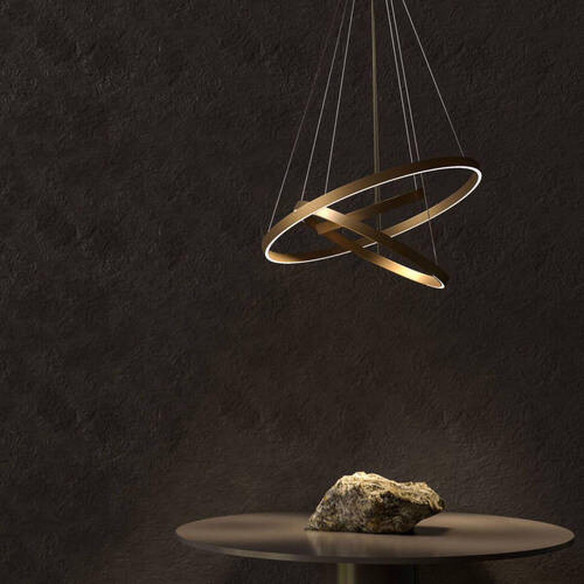 PENDELLEUCHTE 80/120 cm    - Messingfarben, Trend, Metall (80/120cm) - MAYTONI