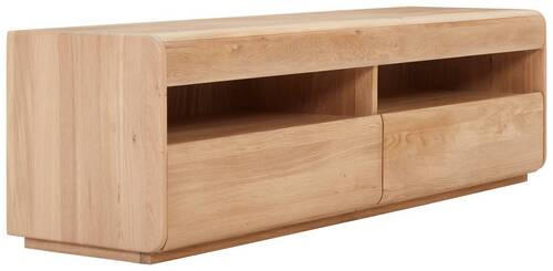 LOWBOARD 180/53/50 cm  - Wildeiche, Natur, Holz (180/53/50cm) - Linea Natura