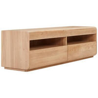 LOWBOARD  in 180/53/50 cm  - Wildeiche, Natur, Holz (180/53/50cm) - Linea Natura