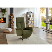 RELAXSESSEL Flachgewebe    - Chromfarben/Olivgrün, KONVENTIONELL, Textil/Metall (75/112/82cm) - Sit & More