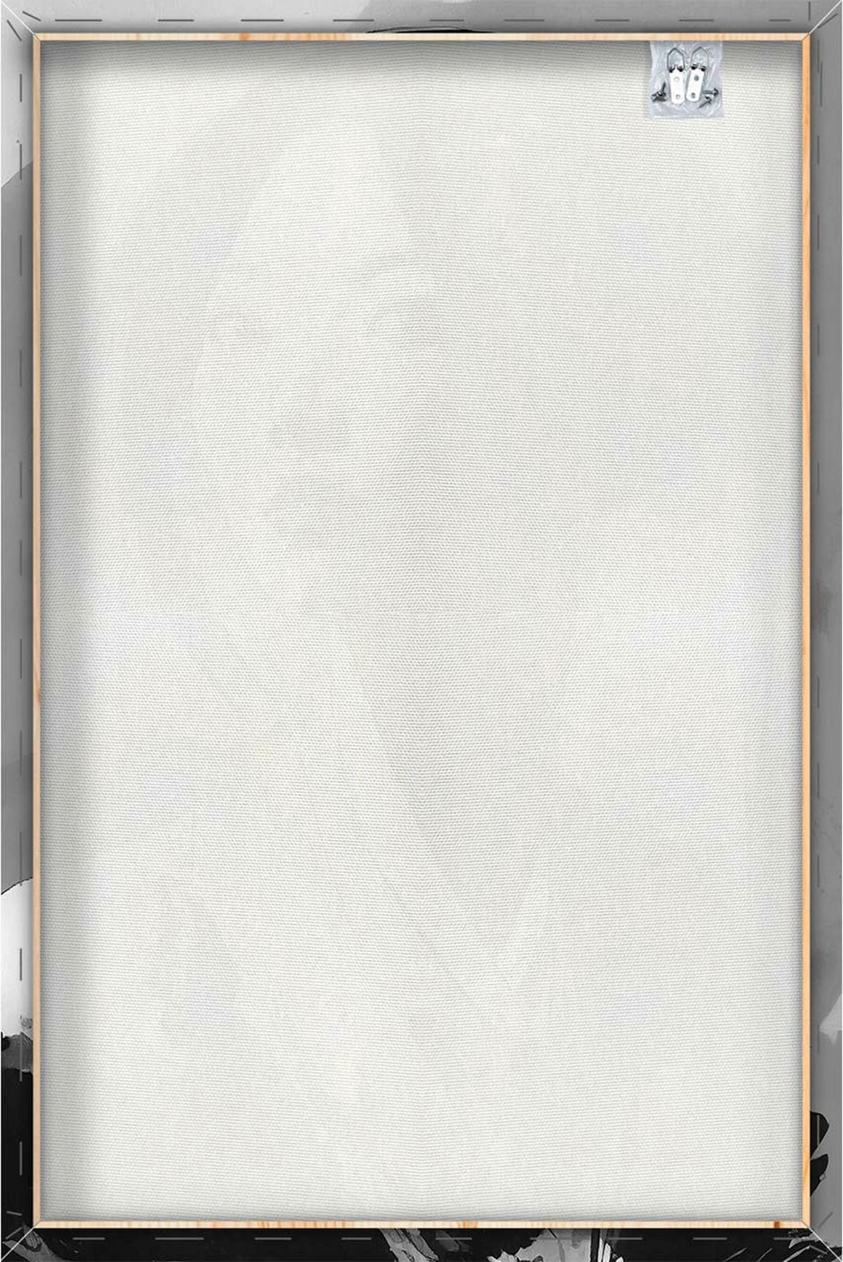 KUNSTDRUCK 120/80/3 cm  - Weiss/Schwarz, Basics, Holz (120/80/3cm)