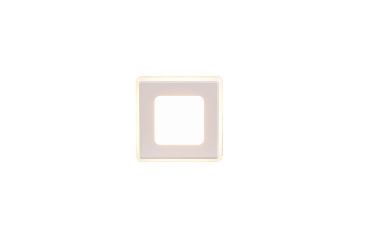LED-EINBAUSPOT NIMBUS 8,5/8,5/3,9 cm   - Weiß, Design, Kunststoff (8,5/8,5/3,9cm) - Trio Leuchten