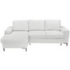 ECKSOFA Naturfarben Cord  - Schwarz/Naturfarben, KONVENTIONELL, Textil/Metall (150/240cm) - Carryhome