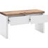 GARDEROBENBANK Weiß - Eichefarben/Weiß, Design, Holz/Holzwerkstoff (91/48/38cm)
