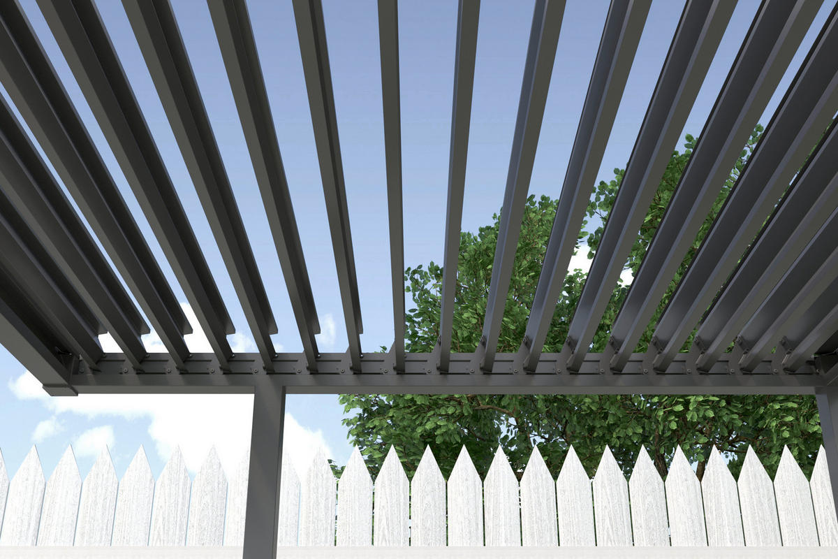 PERGOLA 258/235/258 cm  - Anthrazit, Basics, Metall (258/235/258cm) - Gardenson