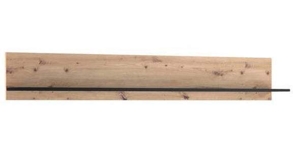 WANDBOARD Schwarz, Eiche Artisan  - Schwarz/Eiche Artisan, KONVENTIONELL, Holzwerkstoff (168/25/19,6cm) - Carryhome