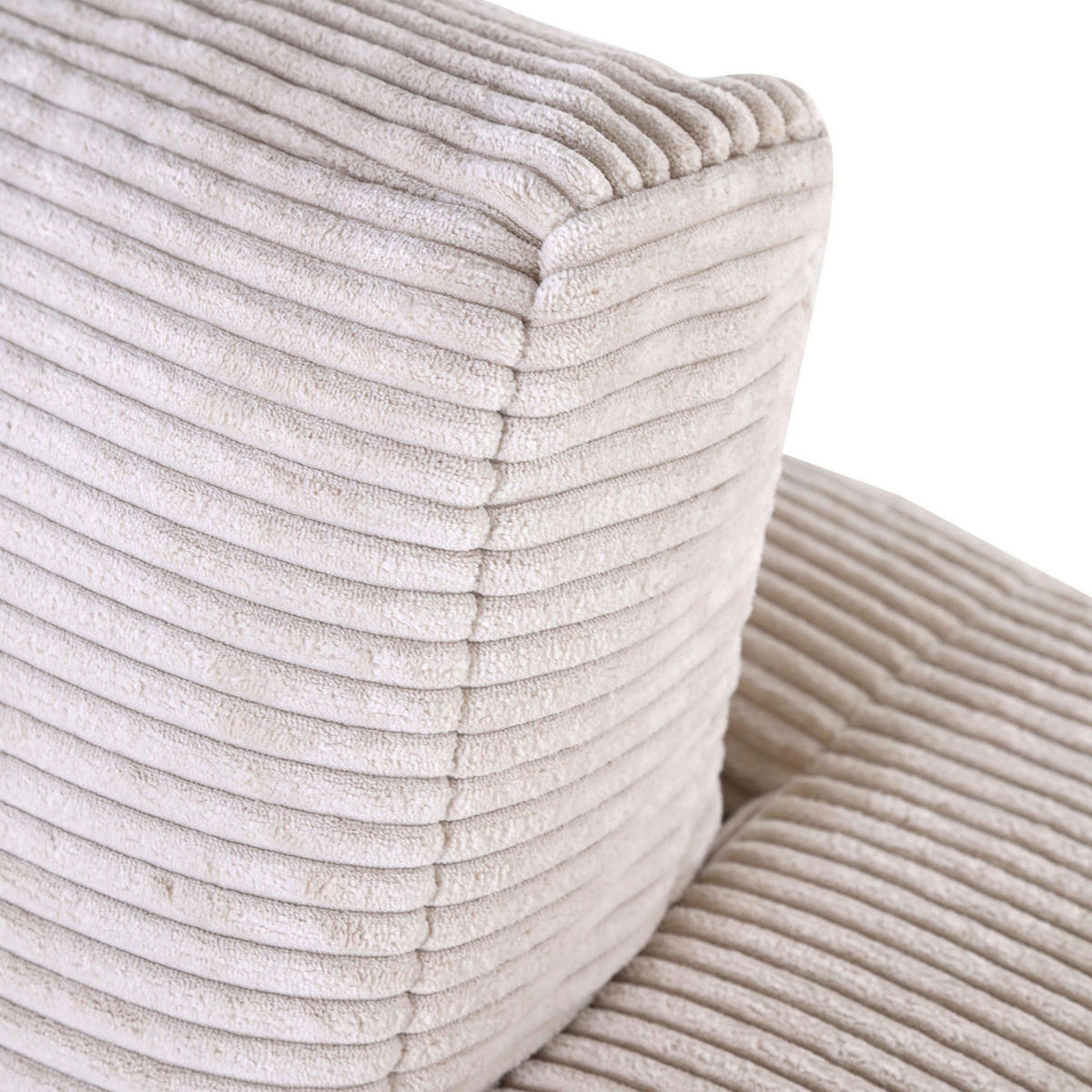 BIGSOFA in Cord Olivgrün  - Schwarz/Olivgrün, Romantik / Landhaus, Kunststoff/Textil (270/67/120cm) - Landscape