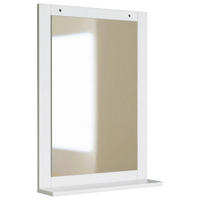 BADRUMSSPEGEL - vit, Trend, trämaterial (50/70/12cm) - MID.YOU