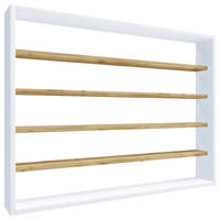 WANDREGAL 80/60/10 cm  - Honigeiche/Weiss, Design, Holzwerkstoff (80/60/10cm) - MID.YOU