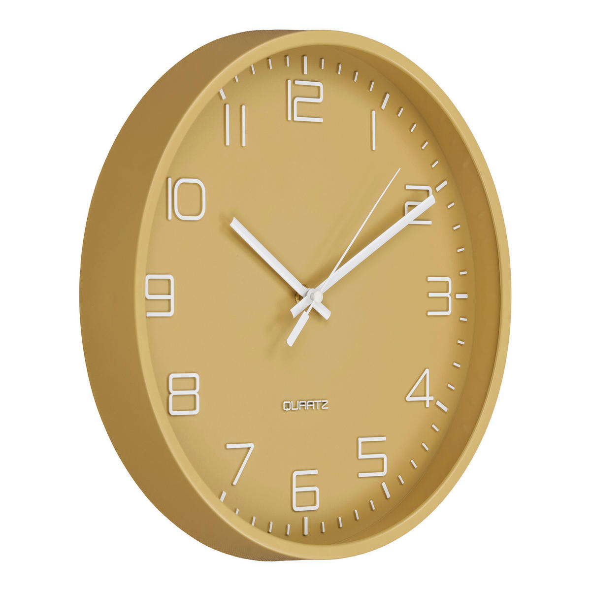 WANDUHR Currygelb 30/30/4 cm  - Currygelb, Basics, Glas/Kunststoff (30/30/4cm)