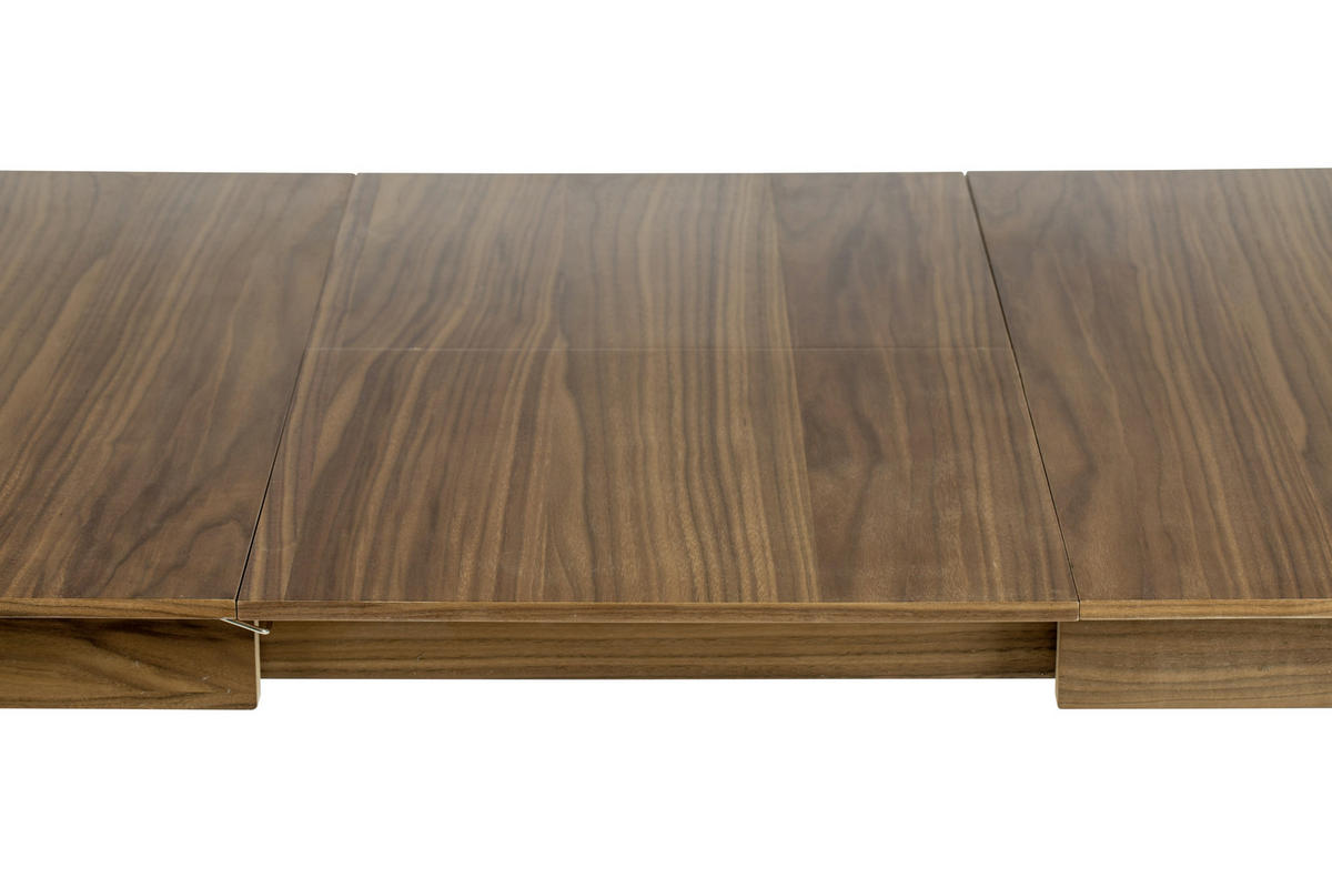 ESSTISCH Walnussfarben rechteckig  ausziehbar  - Walnussfarben, Basics, Holz/Holzwerkstoff (120/80/76cm) - Zuiver
