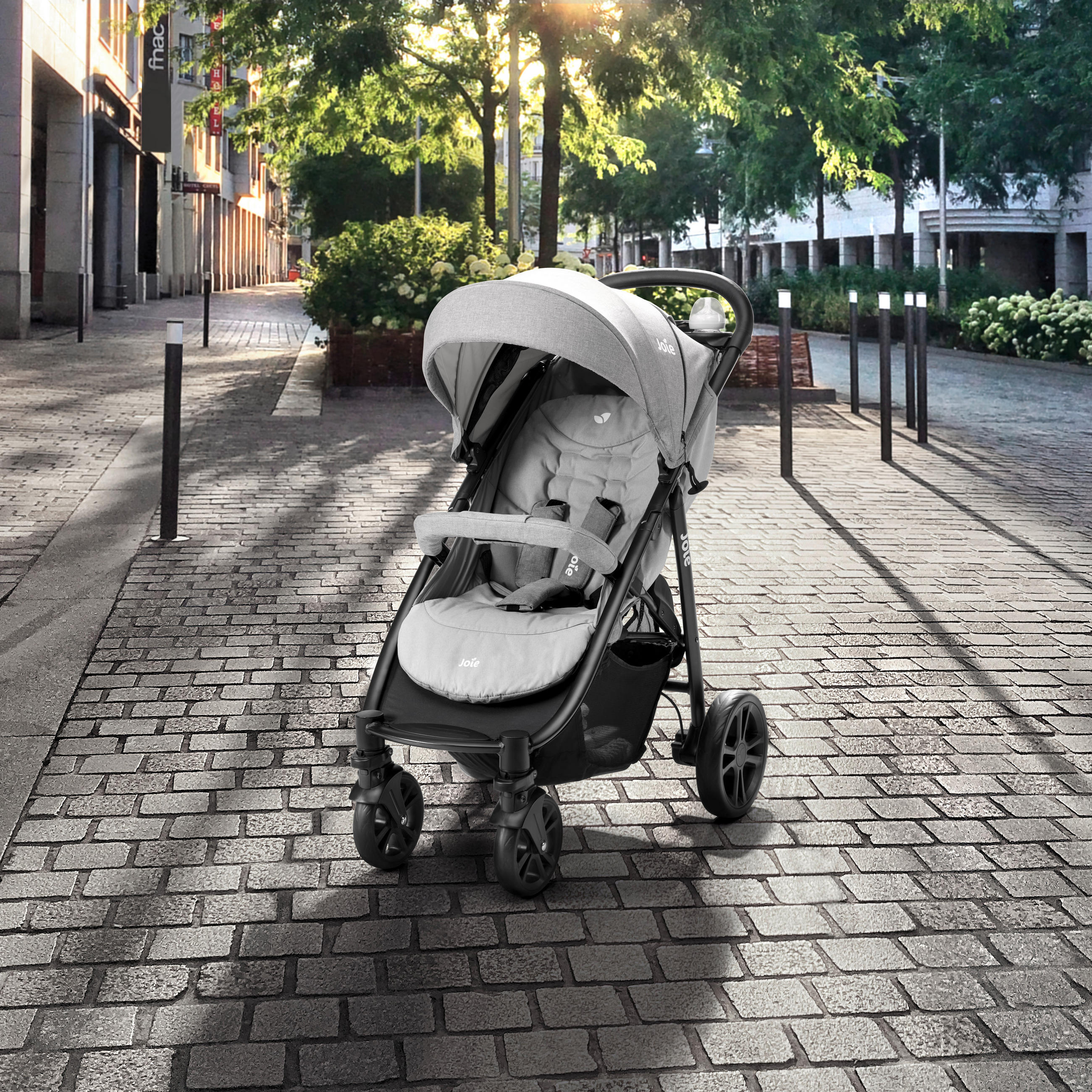 BUGGY Litetrax 4 Grau - Schwarz/Grau, Basics, Textil/Metall (92/60/103,5cm) - Joie