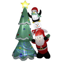 WEIHNACHTSDEKO 240CM - Rot/Weiß, KONVENTIONELL, Kunststoff (135/70/240cm)