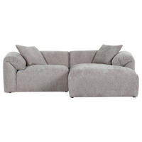 ECKSOFA in Flachgewebe Braun  - Schwarz/Braun, Modern, Kunststoff/Textil (231/178cm) - Carryhome