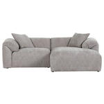 ECKSOFA in Flachgewebe Braun  - Schwarz/Braun, MODERN, Kunststoff/Textil (231/178cm) - Carryhome