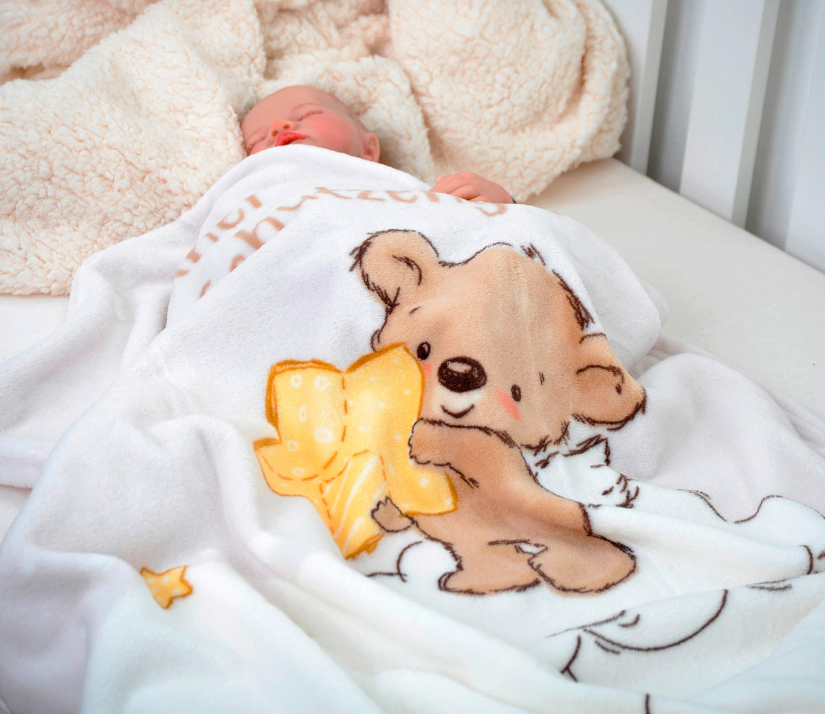 BABYDECKE 75/100 cm  - Multicolor/Weiß, Basics, Textil (75/100cm) - Herding