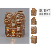 LED DÍSZLÁMPA - barna, Basics, műanyag (12cm)