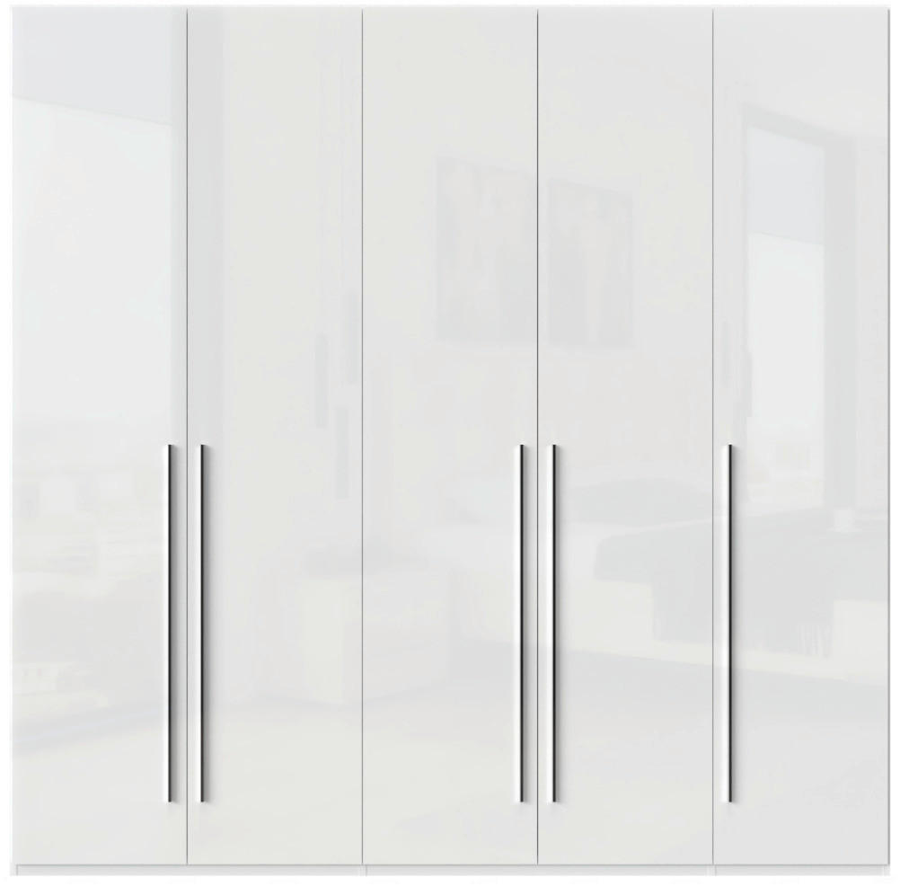 ORMAR SA KLASIČNIM VRATIMA bela, bela visoki sjaj  227/224/56 cm  - bela visoki sjaj/bela, Dizajnerski, pločasti materijal/plastika (227/224/56cm)