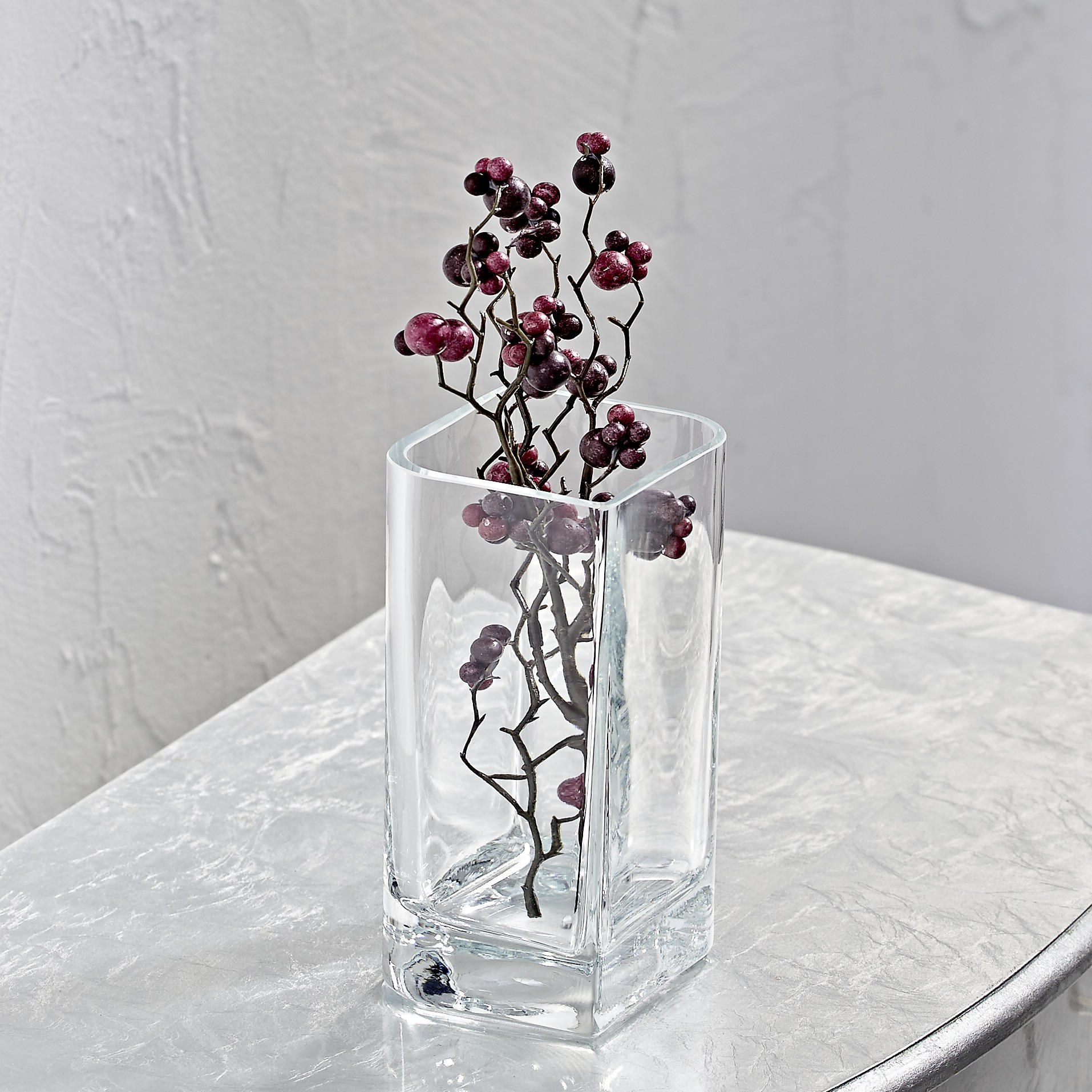 VASE 20 cm  - Klar, Basics, Glas (9,00/11,00/20,00cm) - Leonardo