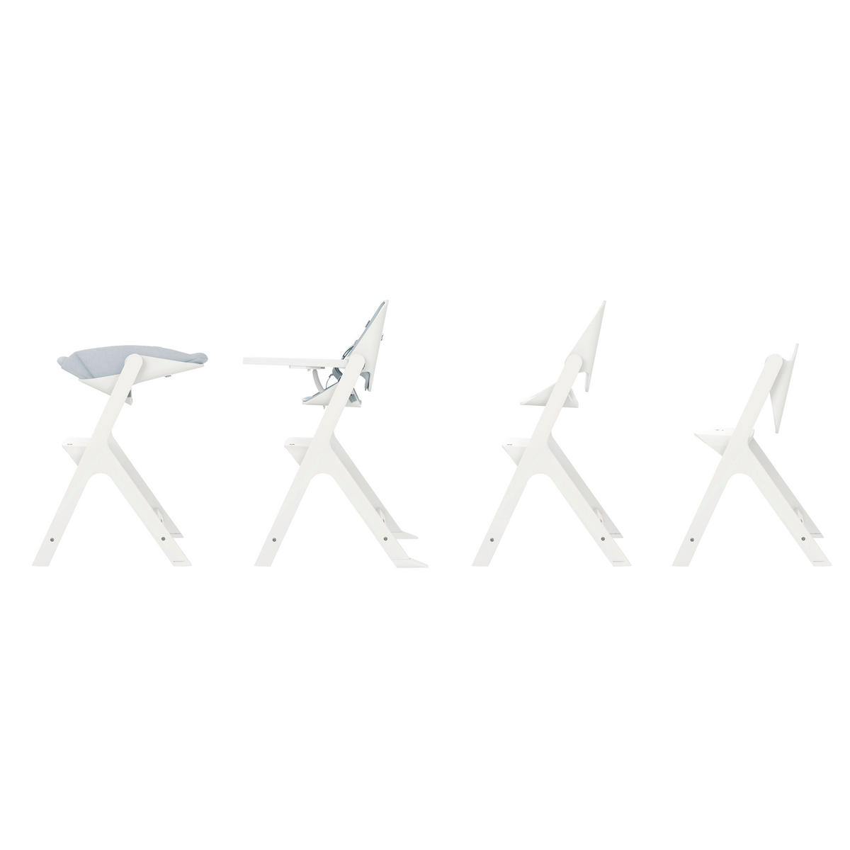 MATSTOL HÖG Nesta  - vit, Basics, trä (46/100/72cm) - Maxi-Cosi