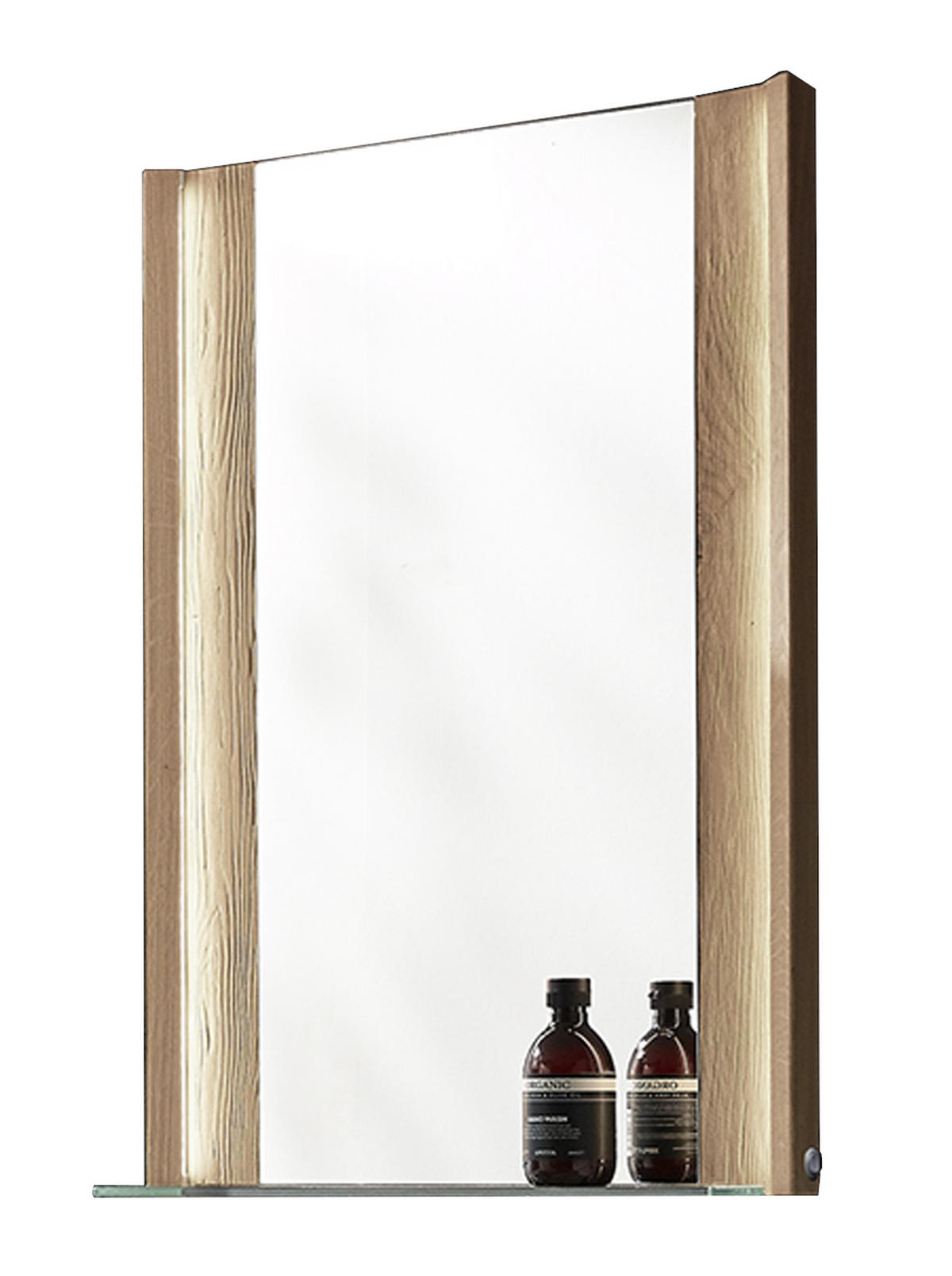 BADEZIMMERSPIEGEL 62/76,8/14,1 cm  - Eichefarben, MODERN, Holz (62/76,8/14,1cm) - Valdera
