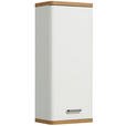 HÄNGESCHRANK 30/70/20 cm  - Chromfarben/Eichefarben, KONVENTIONELL, Glas/Holzwerkstoff (30/70/20cm) - Xora