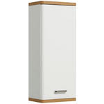 HÄNGESCHRANK 30/70/20 cm  - Chromfarben/Eichefarben, KONVENTIONELL, Glas/Holzwerkstoff (30/70/20cm) - Xora