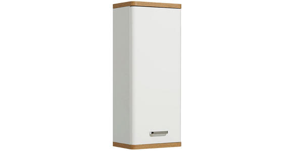 HÄNGESCHRANK 30/70/20 cm  - Chromfarben/Eichefarben, KONVENTIONELL, Glas/Holzwerkstoff (30/70/20cm) - Xora