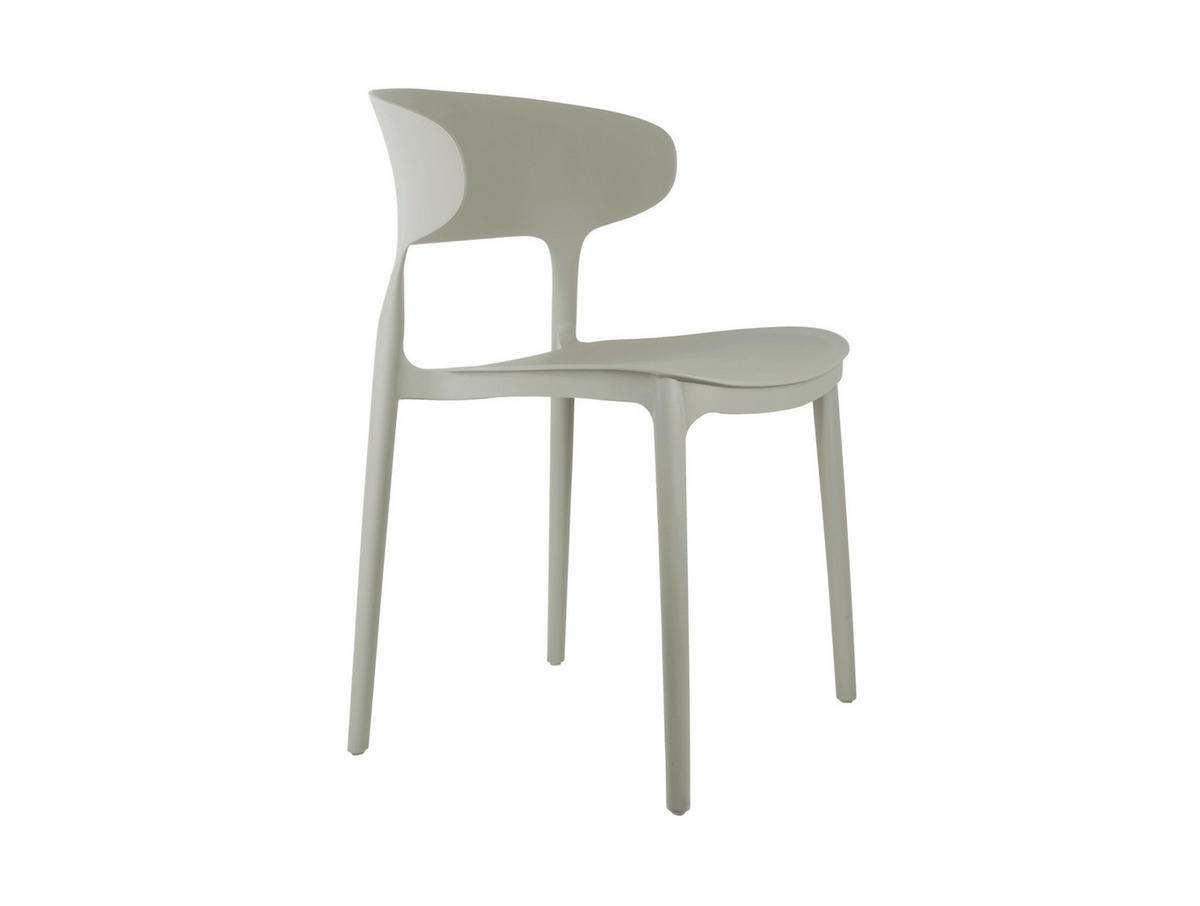 STUHL Grau  - Grau, Basics, Kunststoff (50/75/40cm) - Leitmotiv