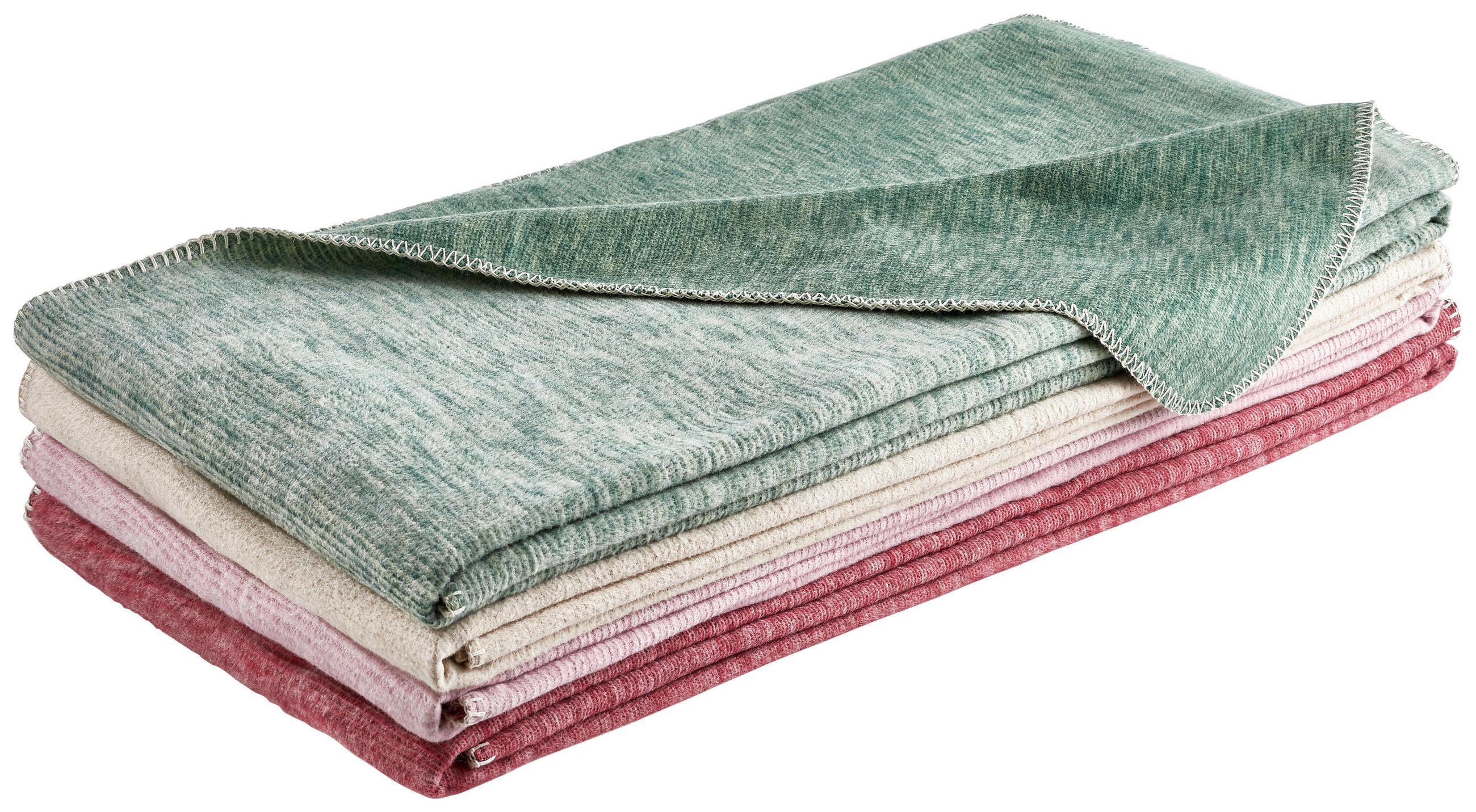 Thumbnail - Bio:Vio Plaid Leela, Dunkelgrün, Textil, Streifen, 140x200 cm, Grüner Punkt, Textiles Vertrauen - Oeko-Tex®, Made in Ger...