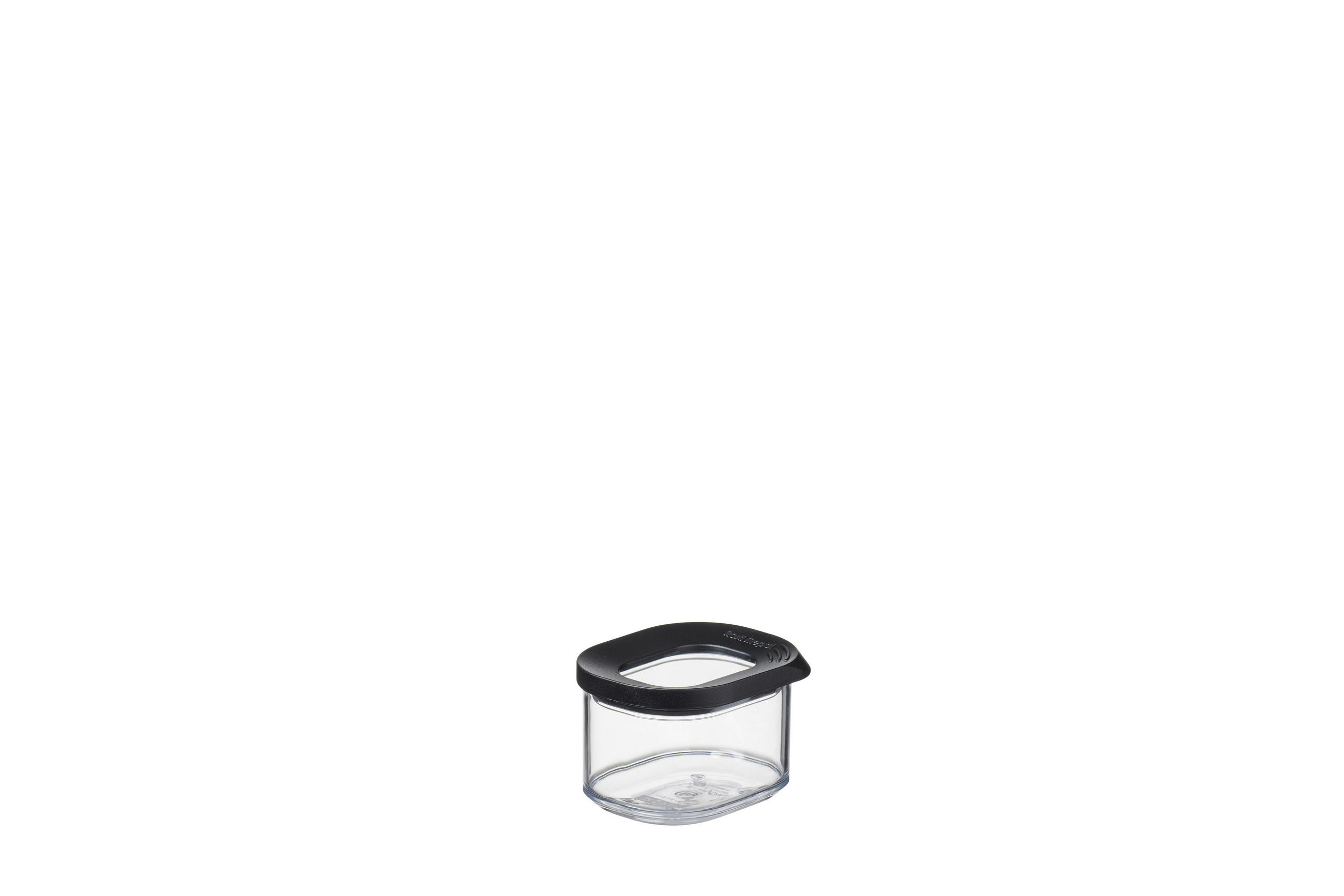 VORRATSDOSE Modula 0,175 L  - Transparent/Schwarz, KONVENTIONELL, Kunststoff (9/7,2/5,9cm) - Mepal