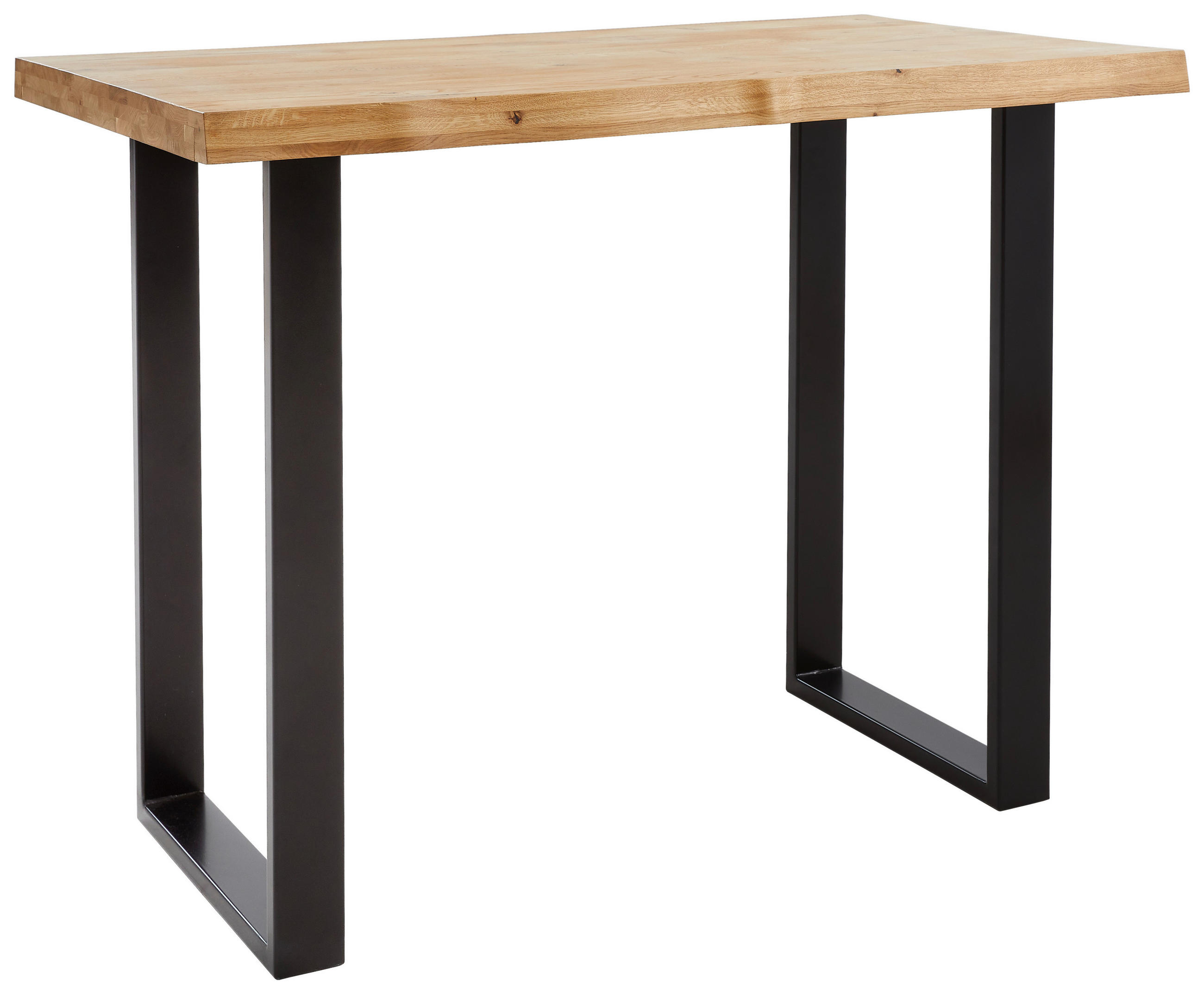 BARTISCH in Holz 140/80/105 cm   - Eichefarben/Schwarz, Natur, Holz/Metall (140/80/105cm) - Landscape