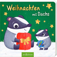 BUCH Weihnachten mit Dachs  - Multicolor, Basics, Papier (16/16/1,2cm)