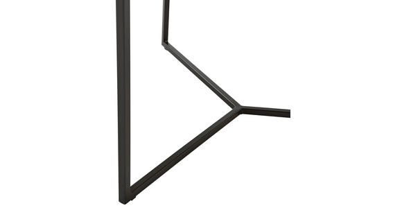 COUCHTISCH Eiche massiv 60/60/38 cm rund Schwarz, Eichefarben - Eichefarben/Schwarz, Design, Holz/Metall (60/60/38cm) - Novel
