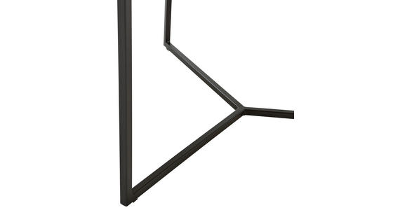 COUCHTISCH Eiche massiv rund Schwarz, Eichefarben 60/60/38 cm  - Eichefarben/Schwarz, Design, Holz/Metall (60/60/38cm) - Novel