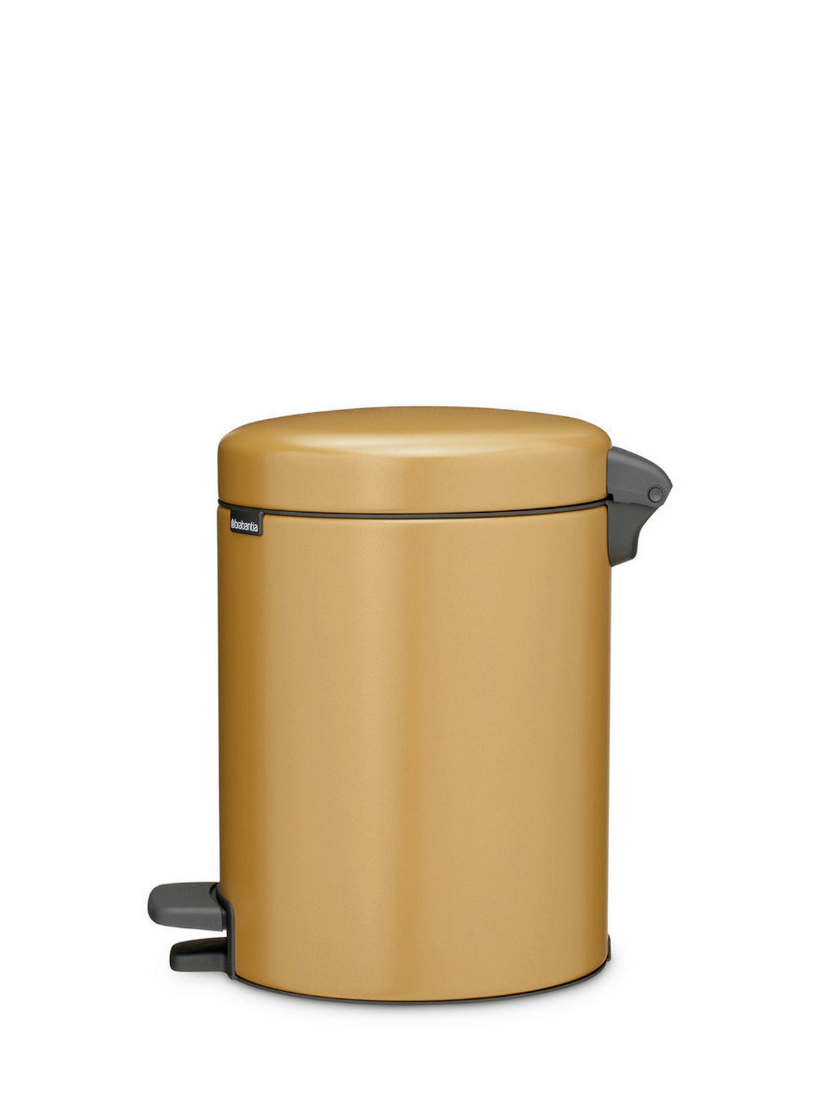 KOŠ ZA SMETI - zlate barve/antracit, Konvencionalno, kovina/umetna masa (20.5/29.1/27.2cm) - Brabantia