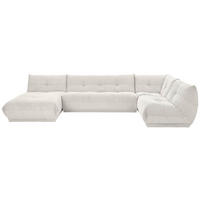 SOFFA i manchester vit  - vit, Trend, textil (185/390/210cm) - Livetastic
