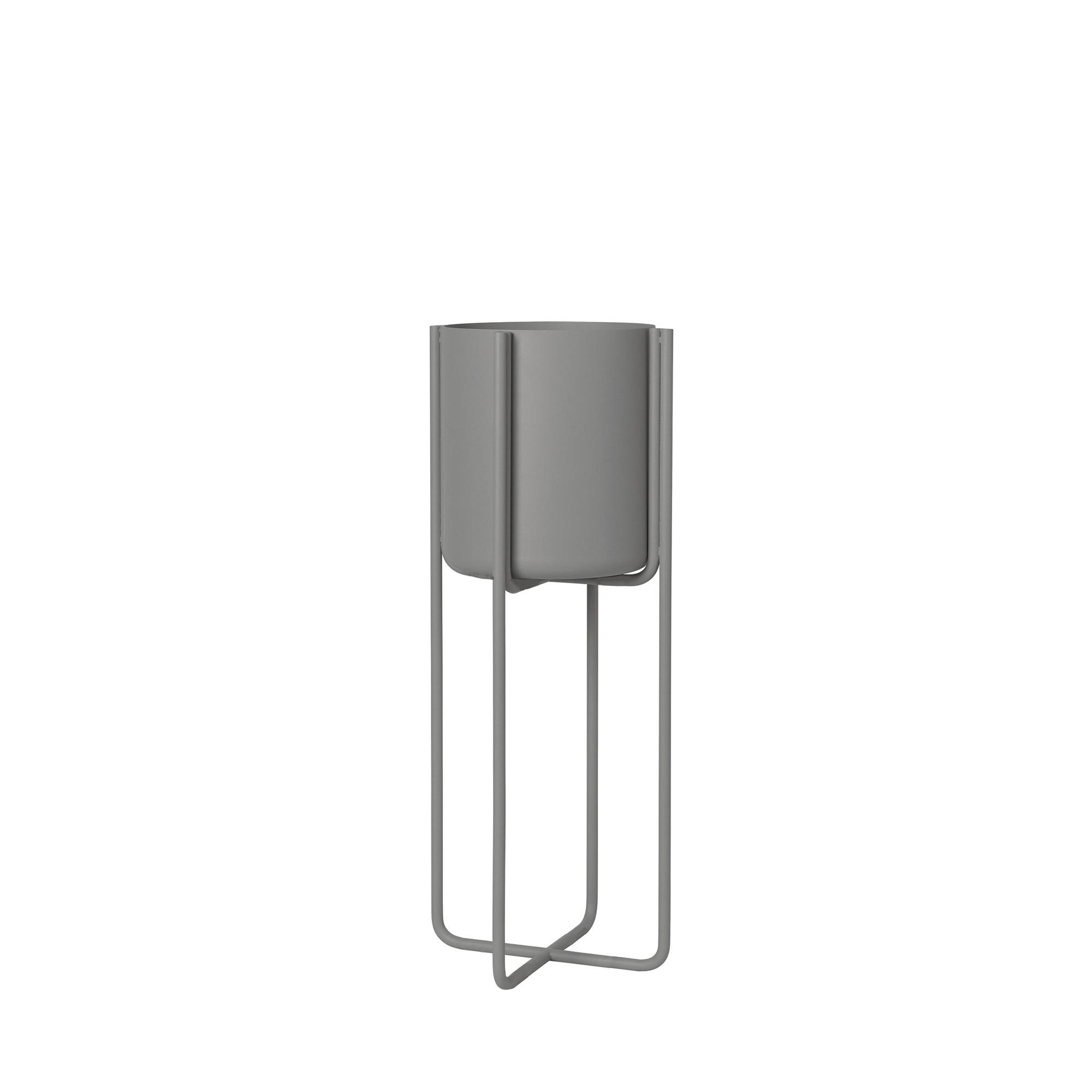 PFLANZENTOPF   - Grau, Design, Metall (22/55cm)
