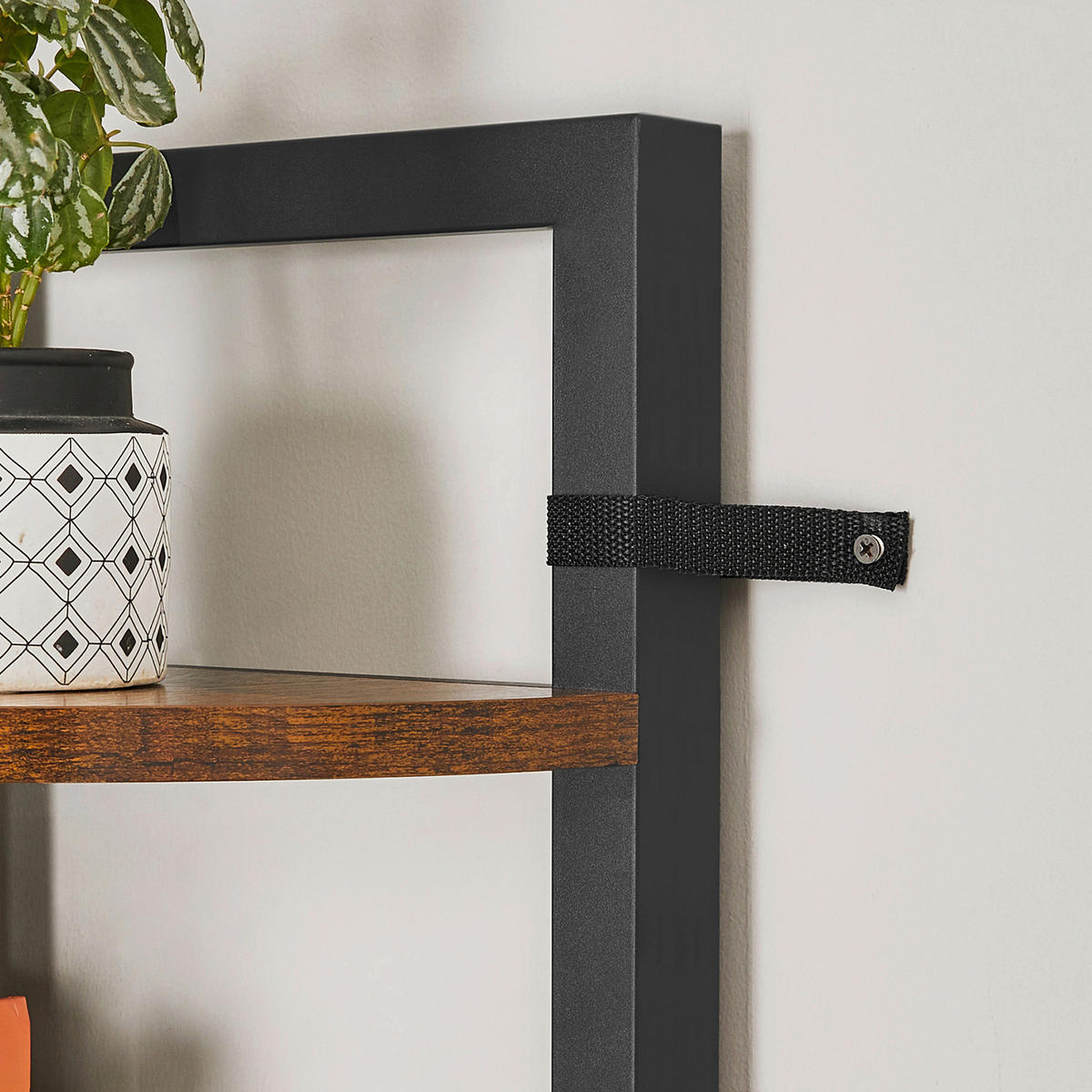 ECKREGAL - Schwarz/Braun, LIFESTYLE, Holzwerkstoff/Metall (30/150/30cm) - Boxxx