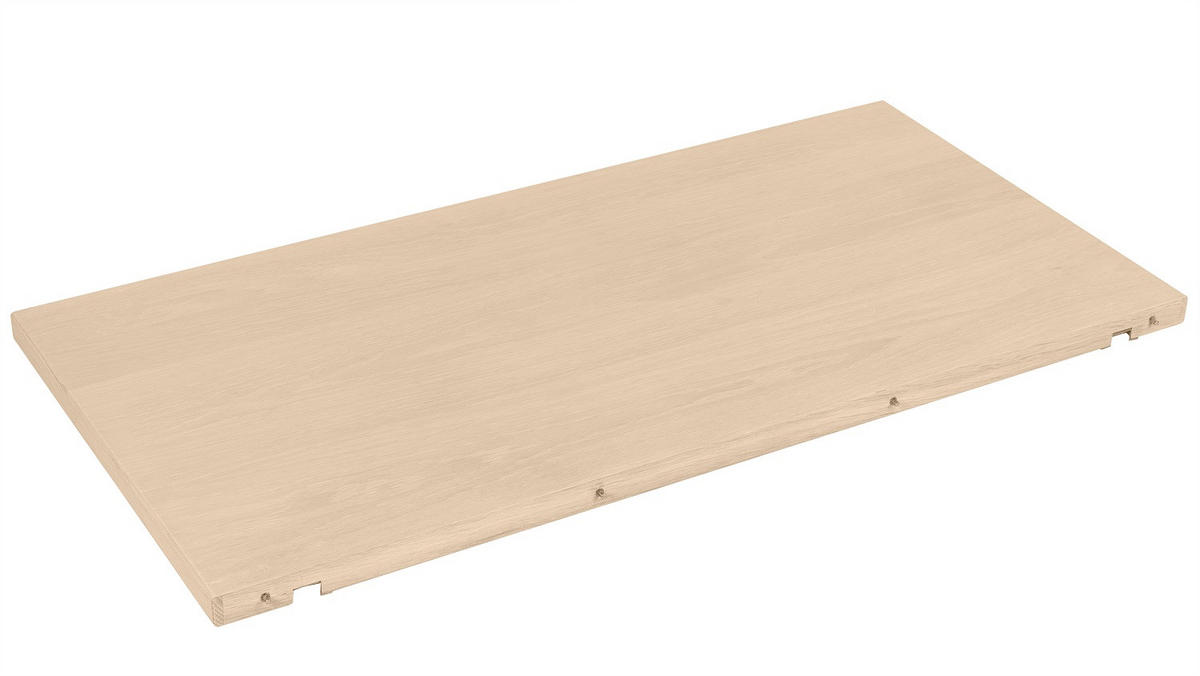 TILLÄGGSSKIVA - vit/ekfärgad, Design, trä (50/100/2cm) - Best Price