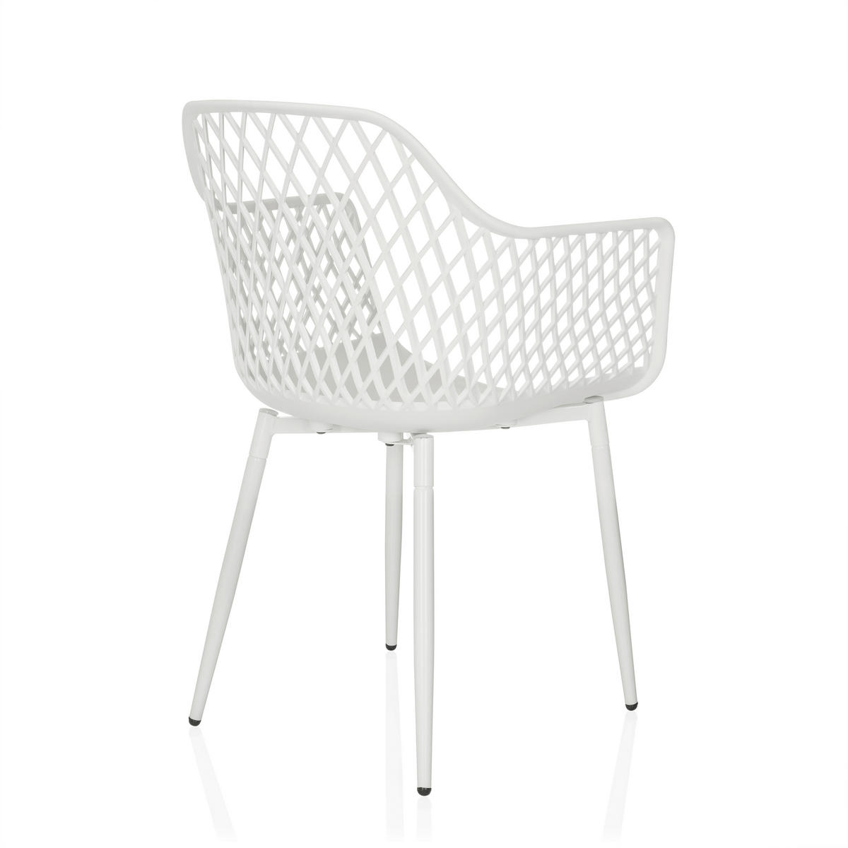 GARTENSTUHL Weiß  - Weiß, MODERN, Kunststoff/Metall (56/81/50cm) - MID.YOU