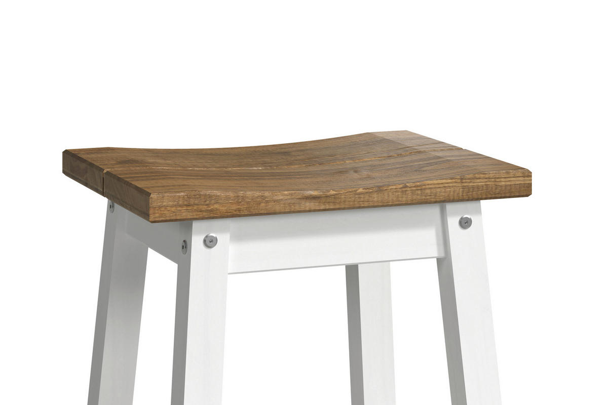 BAR SET in  - Naturfarben/Weiß, Natur, Holz - Livetastic
