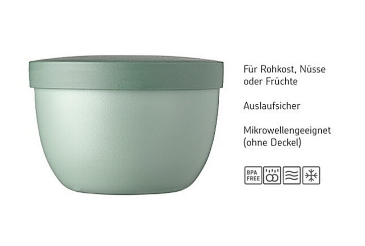 PAUSENSET - Schwarz, KONVENTIONELL, Kunststoff (21,4/10,6/19,8cm) - Mepal