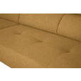 ECKSOFA in Chenille Currygelb  205/280 cm  - Currygelb/Schwarz, Design, Textil/Metall (205/280cm) - Xora