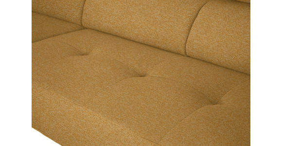 ECKSOFA in Chenille Currygelb 205/280 cm - Currygelb/Schwarz, Design, Textil/Metall (205/280cm) - Xora