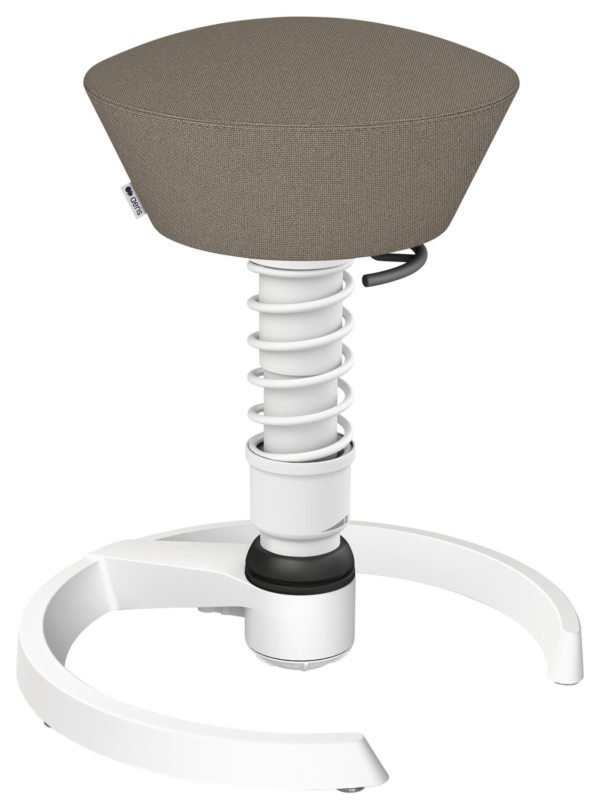 BÜROHOCKER 55/45,66/55 cm  - Beige/Weiß, Basics, Textil/Metall (55/45,66/55cm) - Aeris