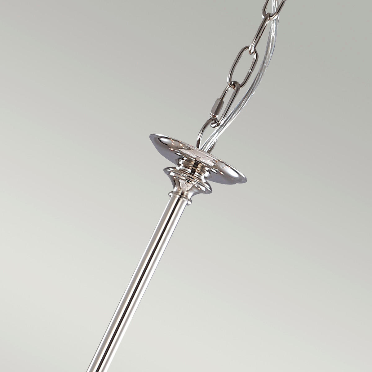 KRONLEUCHTER 82/83 cm   - Nickelfarben, KONVENTIONELL, Glas/Metall (82/83cm) - Elstead Lighting