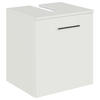 WASCHBECKENUNTERSCHRANK 45/49,8/38,3 cm  - Chromfarben/Weiß, KONVENTIONELL, Holzwerkstoff/Metall (45/49,8/38,3cm) - Sadena